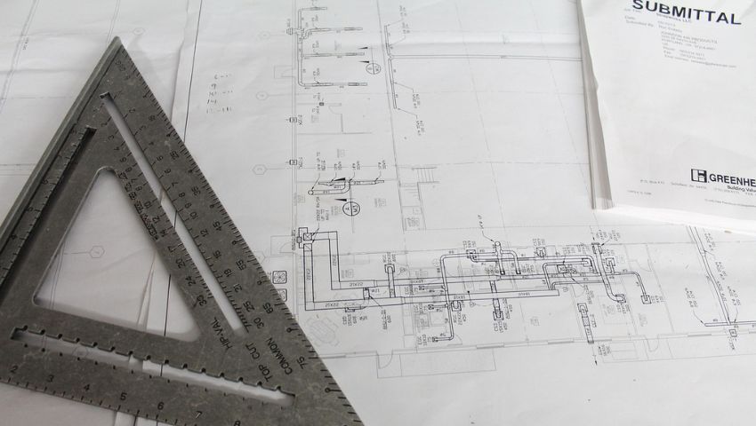 Disegno di una planimetria, tra gli elementi da saper leggere in un progetto architettonico