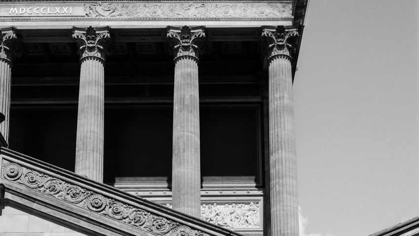 Image of a museum, public narrative architecture of great impact